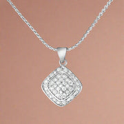 Silver pendant with chain